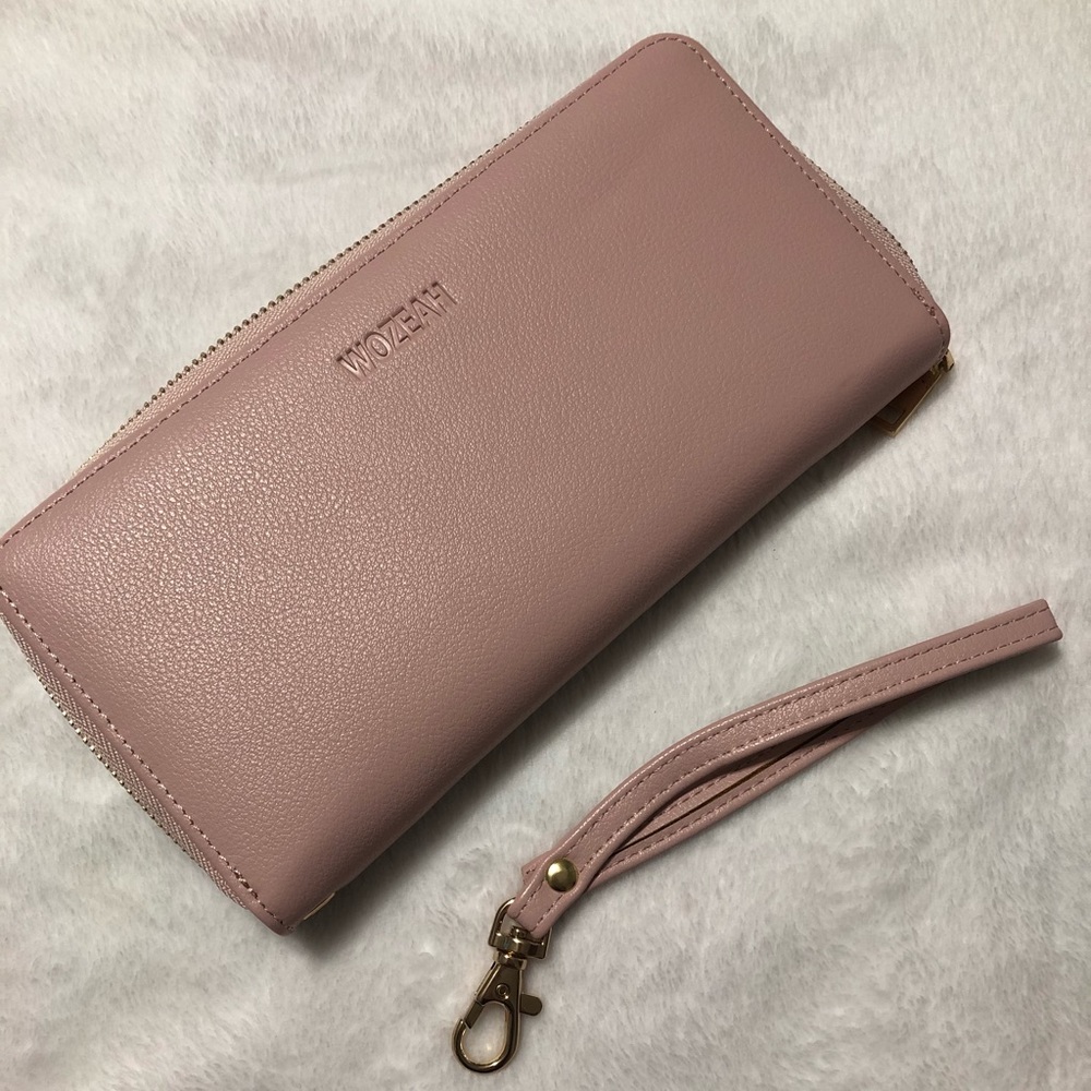 Blush pink large wallet/wristlet NWT